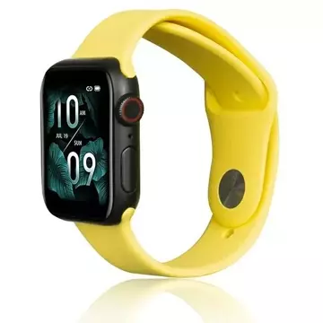 Силіконовий ремінець для смарт-годинника Beline для Apple Watch 42/44/45/49 мм жовтий/жовтий