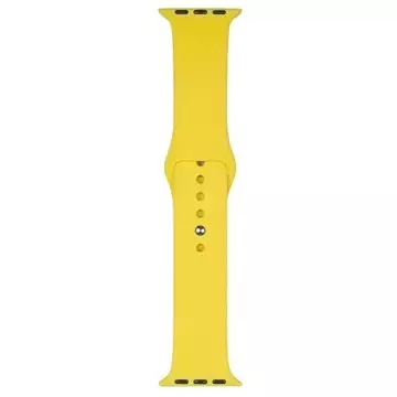 Силіконовий ремінець для смарт-годинника Beline для Apple Watch 42/44/45/49 мм жовтий/жовтий