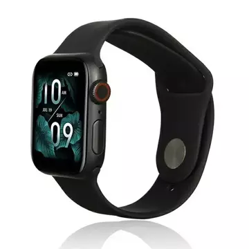 Силіконовий ремінець Beline Smartwatch для Apple Watch 42/44/45/49 мм чорний/чорний