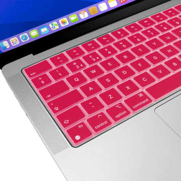 Силіконовий чохол-клавіатура Alogy для Apple Macbook Pro 14/16 M1 2021 Pink