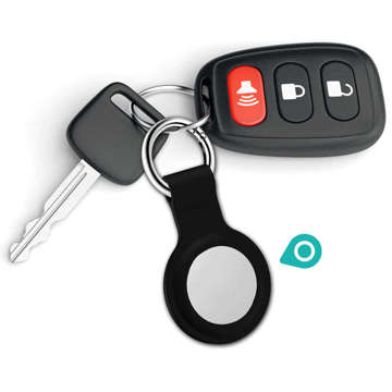 Силіконовий чохол Alogy Key ring з карабіном для Apple AirTag Black