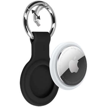 Силіконовий чохол Alogy Key ring з карабіном для Apple AirTag Black