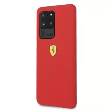 Силіконовий чохол Ferrari Hardcase для Samsung Galaxy S20 Ultra червоний/червоний