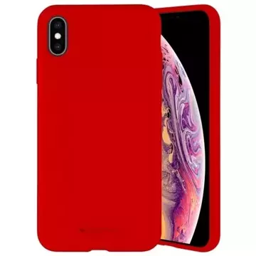 Силіконовий чохол Mercury для iPhone X/Xs червоний/червоний