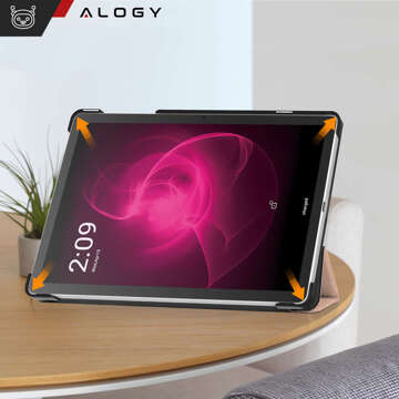 Скляний чохол для T-Mobile T Tablet 5G 10,36" чохол для планшета Alogy Book Cover Case Rose Gold Stylus Free