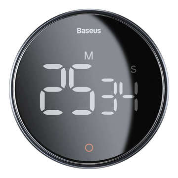 Таймер зворотного відліку Кухонний таймер Baseus Heyo Pro Dark Digital Rotary Timer Grey