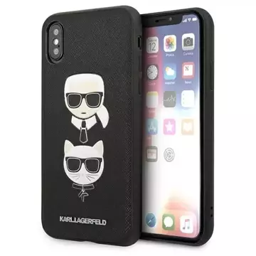 Твердий чохол Etui Karl Lagerfeld KLHCI65SAKICKCBK для iPhone XS Max Saffiano Karl