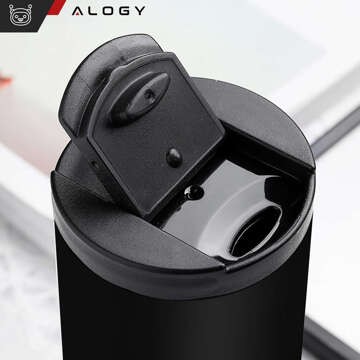 Термос термокружка пляшка для води 400мл для кави чаю йерба мате Alogy Steel Black