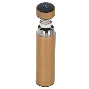 Термочашка Smart thermos bottle LED bottle 500ml bottle sensor temperature Gold