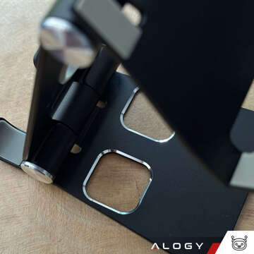 Тримач для телефону Smartwatch Tablet 11 Stand Desk Stand Desktop Solid Foldable for Alogy Tablet Phone Black