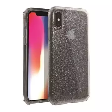 УНІКАЛЬНИЙ Чохол Clarion Tinsel iPhone Xs Max чорний / пар дим