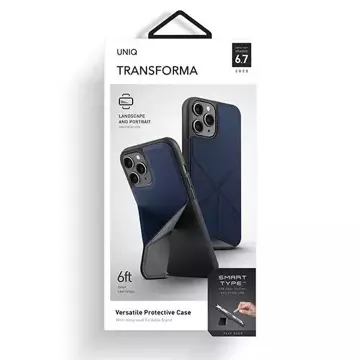 УНІКАЛЬНИЙ Чохол Transforma iPhone 12 Pro Max 6.5" синій / синій електрик