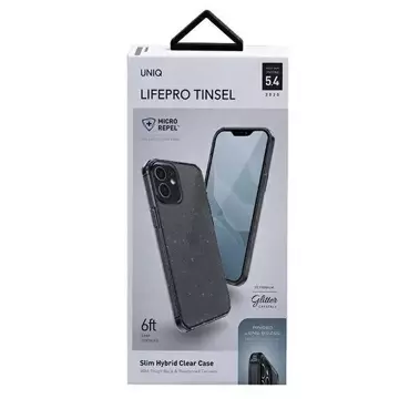 УНІКАЛЬНИЙ чохол LifePro Tinsel iPhone 12 mini 5,4 "чорний / пар дим