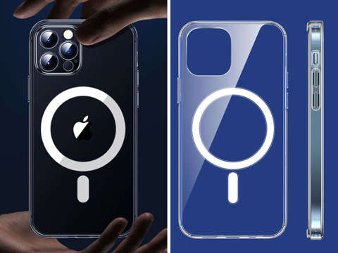 Ультратонкий броньований чохол Alogy для зарядних пристроїв Qi для iPhone 12 / Pro Transparent Qi Charger