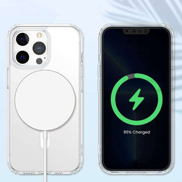 Ультратонкий чохол MagSafe Alogy Case for Qi для iPhone 13 Pro 6.1 Transparent Qi Charger