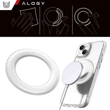 Універсальна магнітна пластина Ring Holder для MagSafe Magnetic Ring White