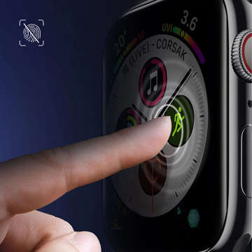 Чорна кришка для Apple Watch SE 2022 44 мм 3 мк Watch Protection™ v. ARC