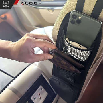 Чохол для автомобільного сидіння збоку Alogy Car Black