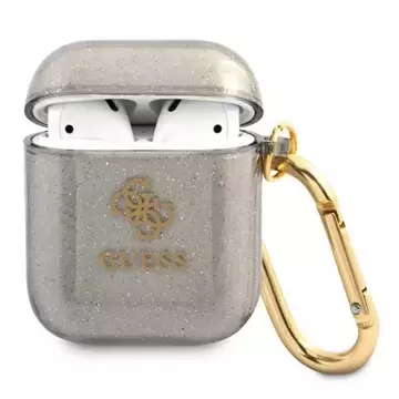 Чохол для навушників Guess GUA2UCG4GK AirPods czarny/black Glitter Collection