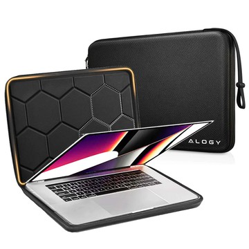 Чохол для ноутбука, MacBook Air Pro 13.3" Alogy Hard Foam Bag Protective Case для ноутбуків 13-14" чорний