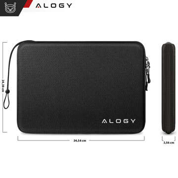 Чохол для ноутбука, MacBook Air Pro 13.3" Alogy Hard Foam Bag Protective Case для ноутбуків 13-14" чорний