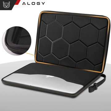 Чохол для ноутбука, MacBook Air Pro 13.3" Alogy Hard Foam Bag Protective Case для ноутбуків 13-14" чорний