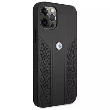 Чохол для телефону BMW BMHCP12LRSPPK для Apple iPhone 12 Pro Max 6.7" black/black hardcase Leather Curve Perforate