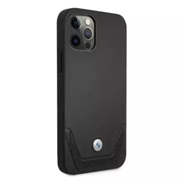 Чохол для телефону BMW BMHCP12LRSWPK для Apple iPhone 12 Pro Max 6.7" black/black Hardcase Leather Perforate