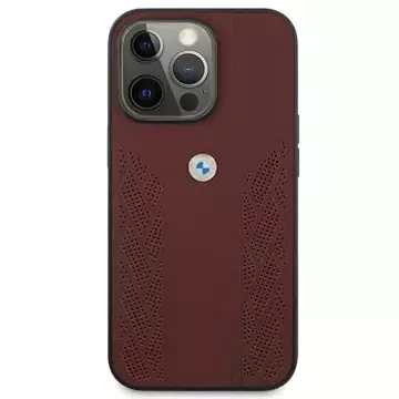 Чохол для телефону BMW BMHCP13XRSPPR для Apple iPhone 13 Pro Max 6.7" red/red hardcase Leather Curve Perforate