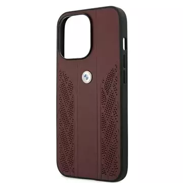 Чохол для телефону BMW BMHCP13XRSPPR для Apple iPhone 13 Pro Max 6.7" red/red hardcase Leather Curve Perforate