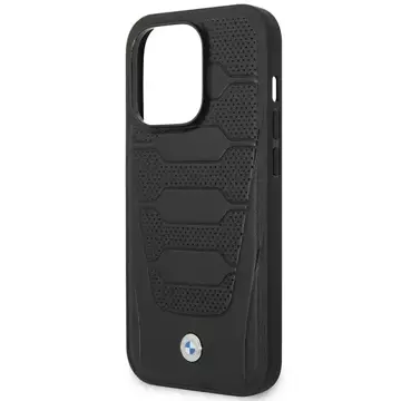 Чохол для телефону BMW BMHMP14X22RPSK для Apple iPhone 14 Pro Max 6.7" black/black Leather Seats Pattern MagSafe