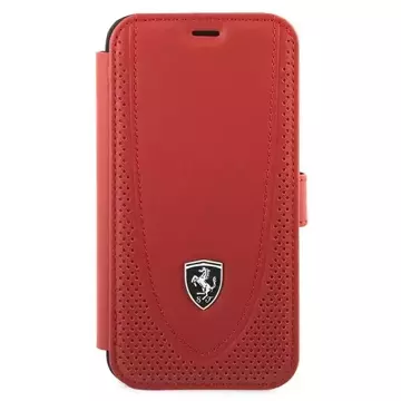 Чохол для телефону Ferrari iPhone 12 mini 5.4" червоний/червона книга Off Track Perforated