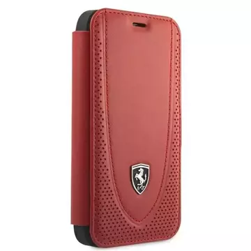 Чохол для телефону Ferrari iPhone 12 mini 5.4" червоний/червона книга Off Track Perforated