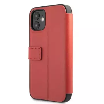 Чохол для телефону Ferrari iPhone 12 mini 5.4" червоний/червона книга Off Track Perforated