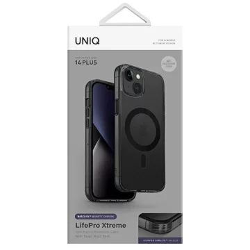 Чохол для телефону UNIQ LifePro Xtreme для Apple iPhone 14 Plus 6.7" Magclick Charging black/frost smoke