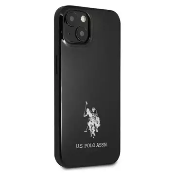 Чохол для телефону US Polo Hardcase Horses Logo iPhone 13 mini 5.4" чорний/чорний