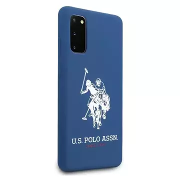 Чохол для телефону US Polo Silicone Collection для Samsung Galaxy S20 темно-синій