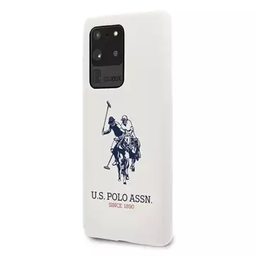 Чохол для телефону US Polo Silicone Collection Samsung Galaxy S20 Ultra білий/білий