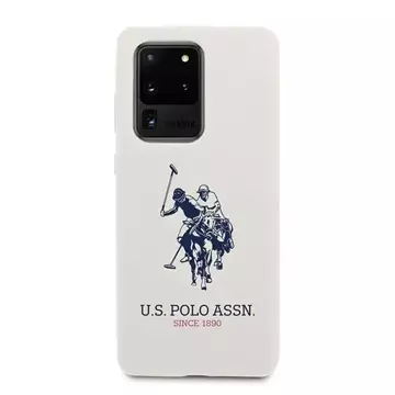 Чохол для телефону US Polo Silicone Collection Samsung Galaxy S20 Ultra білий/білий