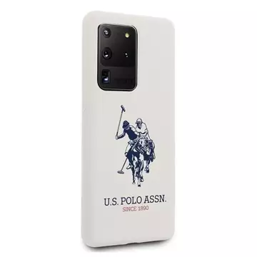 Чохол для телефону US Polo Silicone Collection Samsung Galaxy S20 Ultra білий/білий