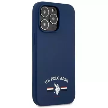 Чохол для телефону US Polo Silicone Collection iPhone 13 Pro Max 6.7". темно-синій/темно-синій