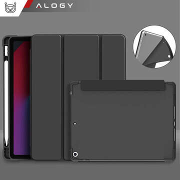 Чохол для Apple iPad 10.2 9 Gen 8/7 2021/2020/2019 Smart Pencil Case Alogy TPU Tablet Cover Black Glass