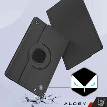 Чохол для Lenovo Tab M10 Plus 10.6 2022 3gen 3gen TB128XU TB125FU Case 360 ​​​​Rotatable Alogy Black Glass