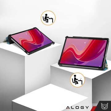 Чохол для Lenovo Tab M11 10.95" TB330FU / TB330XU / TB331FC Чохол для планшета Чохол Alogy Обкладинка-книжка Квітуче мигдальне дерево (Ван Гог) Скло Стилус