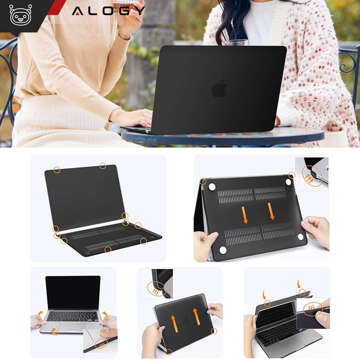 Чохол для Macbook Air 15 M2 2023 A2941 Case Housing Cover Matte Alogy Hard Cover Black