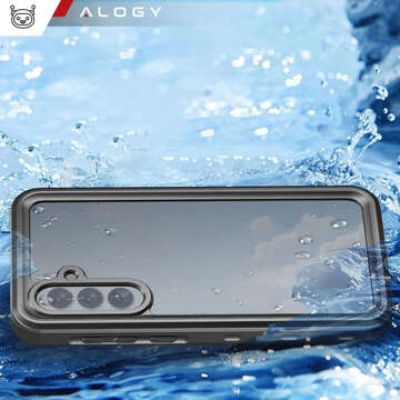 Чохол для Samsung Galaxy A35 5G Armored Waterproof IP68 360 Armor Case Built-in Glass Alogy Black