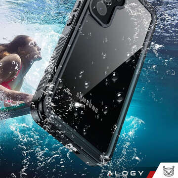 Чохол для Samsung Galaxy A55 5G Armored Waterproof IP68 360 Armor Case Built-in Glass Alogy Black