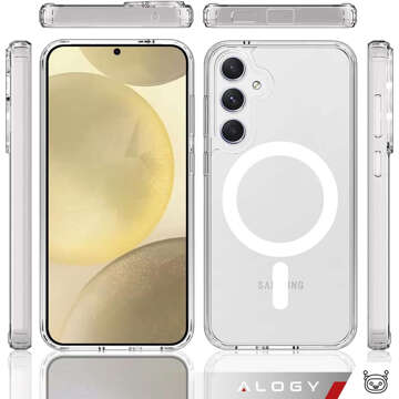 Чохол для Samsung Galaxy S23 FE Plus Mag Safe Hybrid Case Back Housing Cover Anti-Shock Clear Alogy Transparent