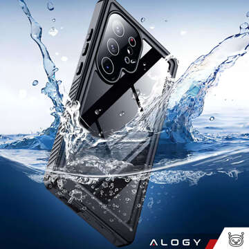 Чохол для Samsung Galaxy S24 Ultra Armored Waterproof IP68 360 Armor Case for Mag Safe Alogy чорний