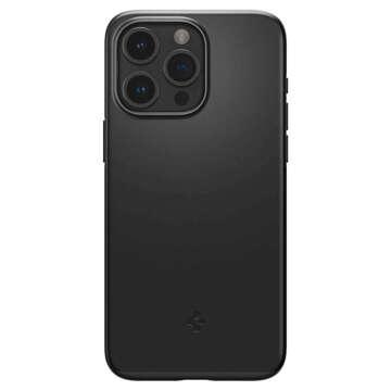 Чохол для iPhone 15 Pro Spigen Tin Fit Case, захисна задня під телефон, Black Glass